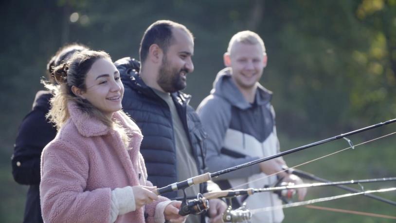 Family on a fishing trip