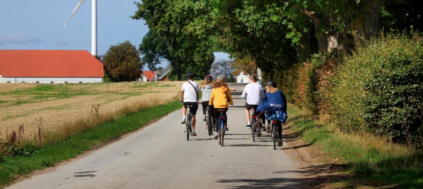 People cycling on the roads close to Hou