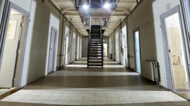 The hallway in FÆNGSLET in Horsens where you can hold meetings in a old prison cell