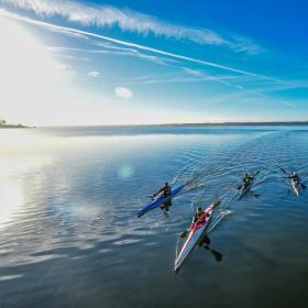 Kayakers in Horsens Fjord